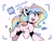 Size: 1600x1200 | Tagged: safe, artist:colorfulcolor233, artist:oofycolorful, imported from derpibooru, oc, oc only, oc:oofy colorful, pony, unicorn, discord (program), female, mare, multicolored hair, simple background, smiling, solo, stars, white background