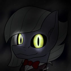 Size: 894x894 | Tagged: safe, artist:dr-papa, imported from derpibooru, limestone pie, earth pony, pony, female, glowing eyes, mare, slit eyes, slit pupils, solo