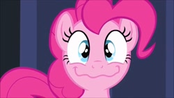 Size: 1280x720 | Tagged: safe, imported from derpibooru, screencap, pinkie pie, earth pony, pony, equestria girls, equestria girls (movie), cute, diapinkes, faic, female, i'm so nervous that i am, looking at you, mare, nervicited, pinkie being pinkie, smiling, solo