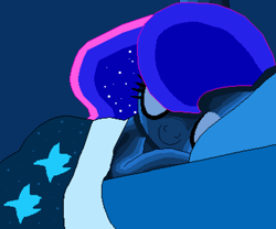 Size: 4572x3804 | Tagged: safe, artist:superhypersonic2000, imported from derpibooru, princess luna, alicorn, pony, bed, cute, eyes closed, female, high res, lunabetes, mare, pixel art, sleeping, solo