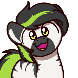 Size: 640x640 | Tagged: safe, artist:sugar morning, imported from derpibooru, oc, pony, zebra, commission, male, solo, sugar morning's smiling ponies, ych result, zebra oc