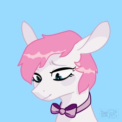 Size: 2000x2000 | Tagged: safe, artist:fizzlesoda2000, imported from derpibooru, oc, oc only, oc:swift thread, pony, bowtie, bust, solo