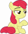 Size: 3000x3556 | Tagged: safe, artist:sollace, edit, editor:slayerbvc, imported from derpibooru, vector edit, apple bloom, earth pony, pony, where the apple lies, .svg available, absurd resolution, accessory-less edit, female, filly, high res, missing accessory, raised eyebrow, show accurate, simple background, sitting, smug, solo, transparent background, vector