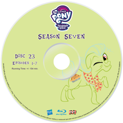 Size: 2339x2339 | Tagged: safe, artist:pixelgrip94, imported from derpibooru, granny smith, pony, season 7, blu-ray, fake, fake blu-ray set, simple background, transparent background