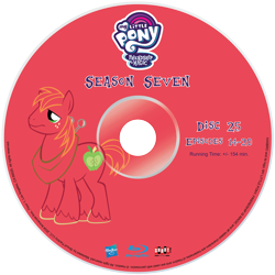 Size: 2340x2339 | Tagged: safe, artist:pixelgrip94, imported from derpibooru, big macintosh, earth pony, pony, season 7, blu-ray, fake, fake blu-ray set, male, simple background, stallion, transparent background