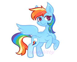 Size: 1280x1022 | Tagged: safe, artist:rowdykitty, imported from derpibooru, rainbow dash, pony, female, simple background, solo, transparent background, watermark