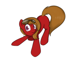 Size: 900x750 | Tagged: safe, artist:theparagon, imported from derpibooru, oc, oc only, oc:pun, earth pony, pony, alternate eye color, goggles, solo