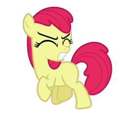 Size: 5533x5258 | Tagged: safe, artist:estories, edit, editor:slayerbvc, imported from derpibooru, vector edit, apple bloom, earth pony, pony, absurd resolution, accessory-less edit, female, filly, missing accessory, simple background, solo, transparent background, vector