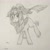 Size: 1728x1734 | Tagged: safe, artist:hbgxh, imported from derpibooru, oc, oc only, oc:wkirin, kirin, pony, female, horns, kirin oc, lineart, monochrome, sketch, solo, traditional art, two-horned kirin