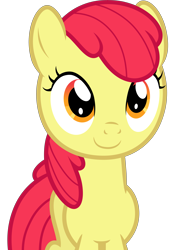 Size: 4499x6421 | Tagged: safe, artist:dashiesparkle, artist:dashiesparkle edit, edit, editor:slayerbvc, imported from derpibooru, vector edit, apple bloom, earth pony, pony, absurd resolution, accessory-less edit, female, filly, missing accessory, simple background, solo, transparent background, vector