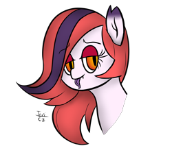 Size: 2400x2200 | Tagged: safe, artist:toricelli, edit, imported from derpibooru, oc, oc only, oc:arrhythmia, bat pony, pony, bust, lineart, shading, simple background, solo, transparent background, watermark