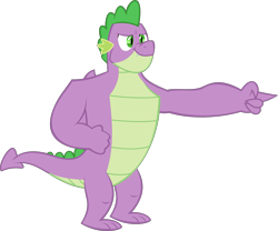 Size: 3527x2933 | Tagged: safe, artist:red4567, imported from derpibooru, spike, dragon, the last problem, adult, adult spike, gigachad spike, older, older spike, pointing, simple background, transparent background, vector, winged spike, wings