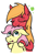 Size: 415x612 | Tagged: safe, artist:jargon scott, imported from derpibooru, big macintosh, fluttershy, earth pony, pegasus, pony, adorascotch, butterreina, butterscotch, cute, duo, eyes closed, female, fluttermac, macabetes, macareina, male, mare, rule 63, rule63betes, shipping, stallion, straight