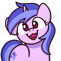 Size: 1000x1000 | Tagged: safe, artist:sugar morning, imported from derpibooru, sea swirl, seafoam, pony, unicorn, :3, bust, cat face, cat smile, cute, female, looking at you, mare, open mouth, seadorable, simple background, smiling, smiling at you, solo, sugar morning's smiling ponies, transparent background