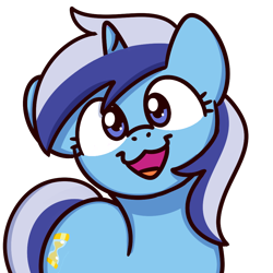 Size: 1000x1000 | Tagged: safe, artist:sugar morning, imported from derpibooru, minuette, pony, unicorn, :3, bust, cat face, cat smile, cute, female, looking at you, mare, minubetes, open mouth, simple background, smiling, smiling at you, solo, sugar morning's smiling ponies, transparent background