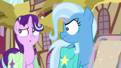 Size: 1280x720 | Tagged: safe, imported from derpibooru, screencap, starlight glimmer, trixie, pony, student counsel