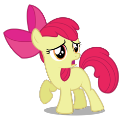 Size: 3000x3000 | Tagged: safe, artist:robzombiefan2121, imported from derpibooru, apple bloom, earth pony, pony, bow, female, filly, hair bow, simple background, solo, transparent background, vector