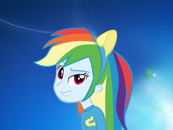 Size: 1024x768 | Tagged: safe, artist:987computer, imported from derpibooru, rainbow dash, equestria girls, female, microsoft, microsoft windows, smiling, windows, windows 7