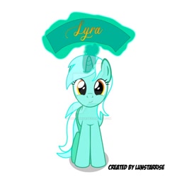 Size: 800x800 | Tagged: safe, artist:lunstarrise, imported from derpibooru, lyra heartstrings, pony, female, obtrusive watermark, solo, watermark