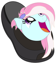 Size: 1626x1831 | Tagged: safe, artist:nitei, imported from derpibooru, kerfuffle, pony, behaving like a cat, clothes, cute, female, fufflebetes, ponified animal photo, pun, shoes, simple background, solo, transparent background, visual pun