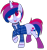 Size: 2752x2952 | Tagged: safe, artist:celestial-rue0w0, artist:rukemon, artist:teepew, imported from derpibooru, oc, oc only, oc:indigo hearts, pony, unicorn, base used, choker, clothes, commission, femboy, flannel, male, multicolored hair, open mouth, raised hoof, raised leg, simple background, socks, stallion, transparent background, wristband