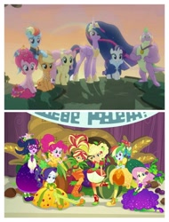 Size: 3106x4096 | Tagged: safe, imported from derpibooru, screencap, applejack, fluttershy, pinkie pie, rainbow dash, rarity, sci-twi, spike, sunset shimmer, twilight sparkle, twilight sparkle (alicorn), alicorn, dragon, earth pony, pegasus, unicorn, equestria girls, equestria girls series, holidays unwrapped, the last problem, spoiler:eqg series (season 2), end of g4, gigachad spike, humane five, humane seven, humane six, mane seven, mane six, older, older applejack, older fluttershy, older mane six, older pinkie pie, older rainbow dash, older rarity, older spike, older twilight, princess twilight 2.0, the end of equestria girls, the end of g4, winged spike, wings