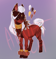 Size: 2708x2829 | Tagged: safe, artist:peachez, imported from derpibooru, oc, oc only, earth pony, pony, adoptable, commission, dreamcatcher, solo, witch, your character here