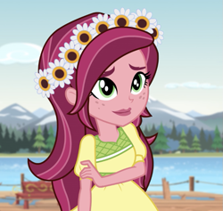 Size: 837x793 | Tagged: safe, imported from derpibooru, screencap, gloriosa daisy, equestria girls, legend of everfree, cropped, cute, daisybetes, female, solo