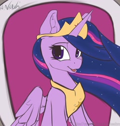 Size: 2848x2976 | Tagged: safe, artist:avery-valentine, imported from derpibooru, twilight sparkle, twilight sparkle (alicorn), alicorn, pony, the last problem, cheek fluff, ear fluff, female, older, older twilight, open mouth, princess twilight 2.0, solo