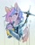 Size: 1267x1617 | Tagged: safe, artist:toki, imported from derpibooru, princess cadance, princess flurry heart, alicorn, pony, bust, clothes, cosplay, costume, crossover, cute, death stranding, eyes closed, flurrybetes, open mouth, sword, weapon