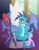 Size: 786x1017 | Tagged: safe, artist:shinta-girl, imported from derpibooru, princess ember, dragon, beautiful, bloodstone scepter, commission, crossed legs, dragon lord ember, dragoness, female, looking at you, scepter, sexy, solo, throne, twilight's castle