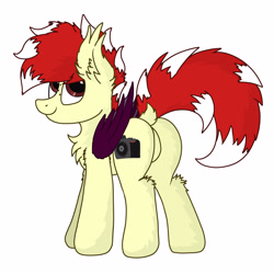 Size: 3000x3000 | Tagged: safe, artist:aaathebap, imported from derpibooru, oc, oc only, oc:aaaaaaaaaaa, bat pony, pony, bat pony oc, butt, featureless crotch, fluffy, male, plot, solo