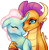 Size: 686x700 | Tagged: safe, artist:vampireselene13, imported from derpibooru, ocellus, smolder, changedling, changeling, dragon, blushing, changeling x dragon, cute, diaocelles, dragoness, eyes closed, female, interspecies, lesbian, obtrusive watermark, shipping, smolcellus, smolderbetes, watermark