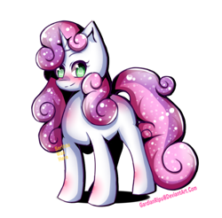 Size: 780x768 | Tagged: safe, artist:gardianripu, imported from derpibooru, sweetie belle, pony, unicorn, growing up is hard to do, blushing, colored pupils, cute, diasweetes, female, mare, missing cutie mark, older, older sweetie belle, simple background, smiling, solo, white background