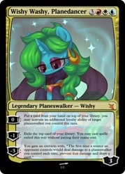 Size: 375x523 | Tagged: safe, artist:moonseeker, imported from derpibooru, oc, oc only, oc:wishy washy, genie, pony, magic, magic the gathering, planeswalker