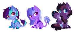 Size: 1433x634 | Tagged: safe, artist:fuyusfox, imported from derpibooru, oc, oc only, oc:fiya, original species, butterfly wings, scales, simple background, sitting, smiling, transparent background, wings