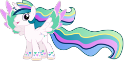 Size: 9570x4694 | Tagged: safe, artist:koolfrood, imported from derpibooru, oc, oc only, oc:ian denney, alicorn, pony, alicorn oc, male, rainbow power, rainbow power-ified, simple background, solo, stallion, transparent background, unshorn fetlocks