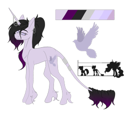 Size: 1000x899 | Tagged: safe, artist:clarissa0210, imported from derpibooru, oc, oc only, oc:lavender sky, pony, unicorn, female, mare, reference sheet, simple background, solo, transparent background