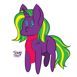 Size: 3000x3000 | Tagged: safe, artist:soupyfox, imported from derpibooru, oc, oc only, oc:twist tinder, pony, unicorn, chibi, clothes, scarf, simple background, solo, transparent background, ych result