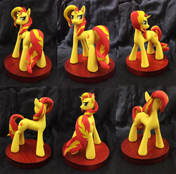 Size: 863x854 | Tagged: safe, artist:vita96, imported from derpibooru, sunset shimmer, pony, unicorn, craft, female, figurine, looking back, mare, sculpture, solo