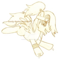 Size: 400x397 | Tagged: safe, artist:sandy--apples, imported from derpibooru, pony, deidara, naruto shippuuden, naruto: shippūden, ponified