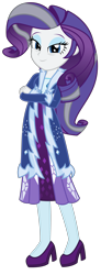 Size: 1575x4269 | Tagged: safe, artist:sketchmcreations, imported from derpibooru, rarity, equestria girls, the last problem, clothes, coat, commission, crossed arms, dress, equestria girls interpretation, female, fur coat, grey hair, high heels, leggings, older, older rarity, scene interpretation, shoes, simple background, solo, transparent background, vector