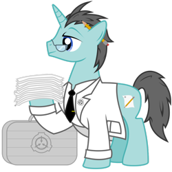 Size: 894x894 | Tagged: safe, artist:dr-phoen-x, imported from derpibooru, pony, doctor iceberg, scp, scp foundation