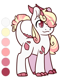 Size: 1639x2105 | Tagged: safe, artist:cloureed, derpibooru exclusive, imported from derpibooru, oc, oc only, oc:ruby rose, crystal pony, dracony, dragon, hybrid, pony, female, mare, redesign, reference sheet, simple background, solo, transparent background