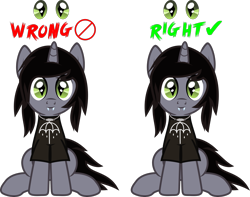 Size: 1390x1093 | Tagged: safe, artist:lightningbolt, derpibooru exclusive, imported from derpibooru, pony, unicorn, .svg available, catchlights, clothes, disguise, disguised siren, fangs, horn, jewelry, kellin quinn, looking at you, male, necklace, ponified, shirt, show accurate, simple background, sitting, sleeping with sirens, smiling, solo, stallion, svg, t-shirt, text, transparent background, tutorial, vector