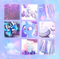 Size: 1280x1280 | Tagged: safe, artist:softyshy, imported from derpibooru, trixie, pony, collage, moodboard