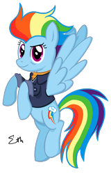 Size: 1280x2000 | Tagged: safe, artist:sigmath-bits, imported from derpibooru, rainbow dash, pegasus, pony, the last problem, captain, clothes, female, jacket, mare, older, older rainbow dash, show accurate, simple background, solo, transparent background