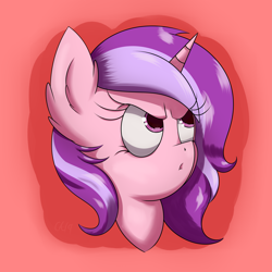 Size: 5315x5315 | Tagged: safe, artist:lux-arume, artist:luxsimx, imported from derpibooru, oc, oc only, oc:sunbeam eclipse, alicorn, pony, bust, commission, reaction image, solo