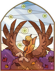 Size: 785x1018 | Tagged: safe, artist:ak4neh, imported from derpibooru, oc, oc only, oc:firefly trails, pegasus, pony, female, mare, simple background, solo, stained glass, transparent background