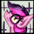 Size: 50x50 | Tagged: safe, alternate version, artist:lixthefork, imported from derpibooru, oc, oc:wtf, pony, against glass, animated, crying, gif, gif for breezies, glass, insanity, laughing, picture for breezies, pixel art, static, underhoof